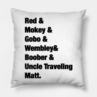 Fraggle Rock Names Pillow