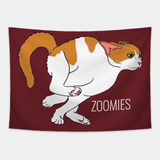 Zoomies Cat Tapestry