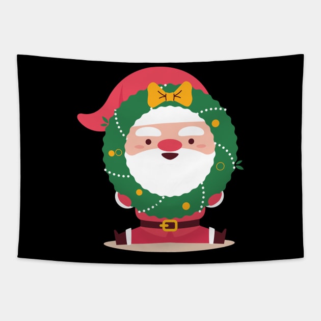 Funny Santa Claus Tapestry by benayache