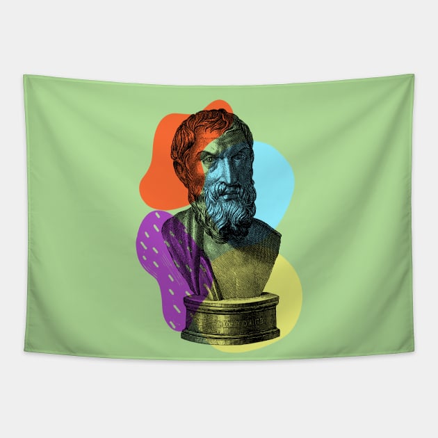 Epicurus the Greek Philosopher Tapestry by 45 Creative Club