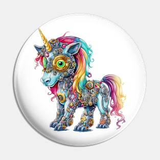 Robot Unicorn Pin