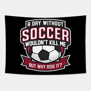 A Day Without Soccer Tapestry