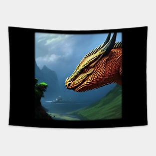 Dragon - AI-Generated Tapestry