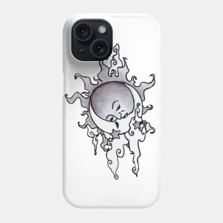 Sun and Moon Kissing Phone Case