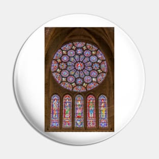 Rose Window of the Southern Transept of Chartres Cathedral, France Pin