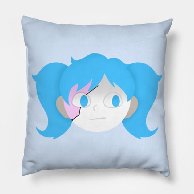 Sal Fisher - Sally Face Pillow by WhiteRabbitWeirdo