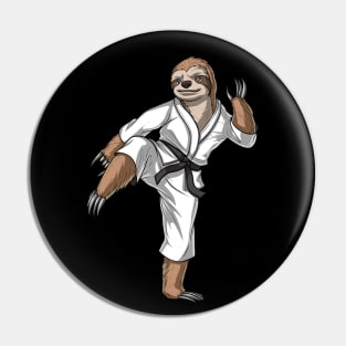 Sloth Karate Pin