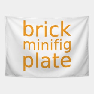 brick minifig plate Tapestry