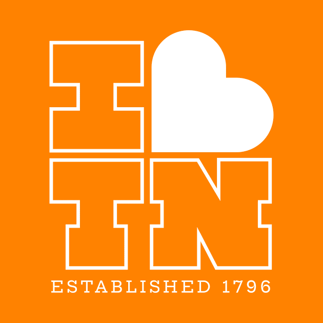 I Heart TN - White on Orange by jepegdesign