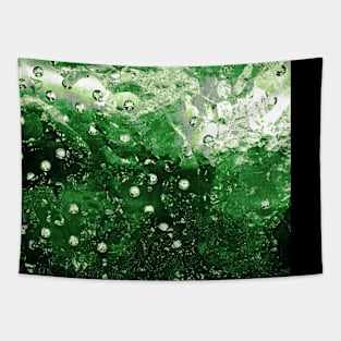 Aromantic Pride Shining Droplets on Glass Tapestry