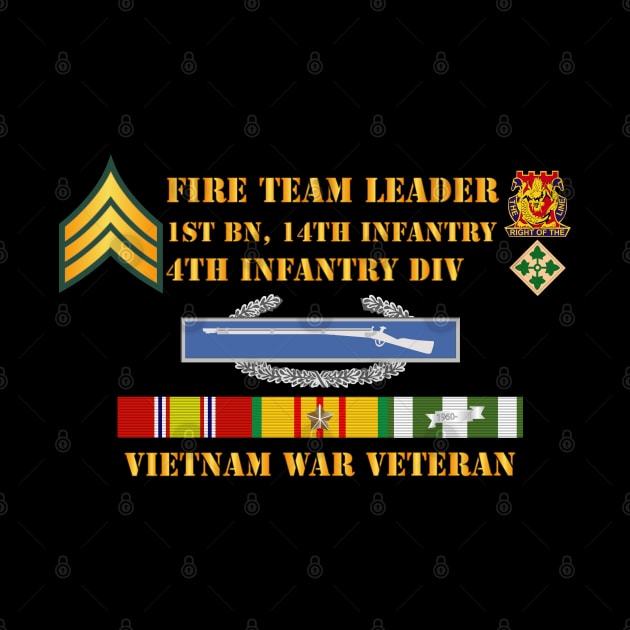 1st Bn 14th Inf - 4th ID - Fire Team Ldr - Sgt - Vietnam Vet by twix123844