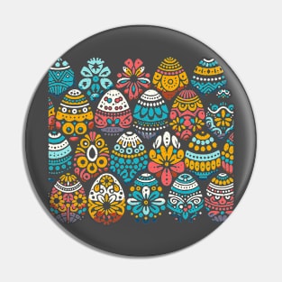 Easter Eggs Pattern Pin