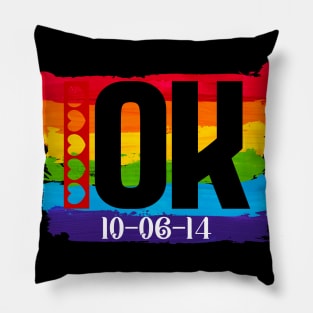 Oklahoma Gay Marriage Date Pillow