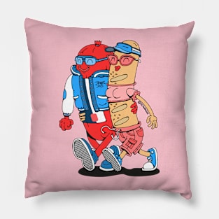 Breaking Bread: The Art of Friendship Pillow