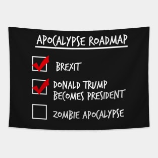 Apocalypse Roadmap (Donald Trump) Tapestry