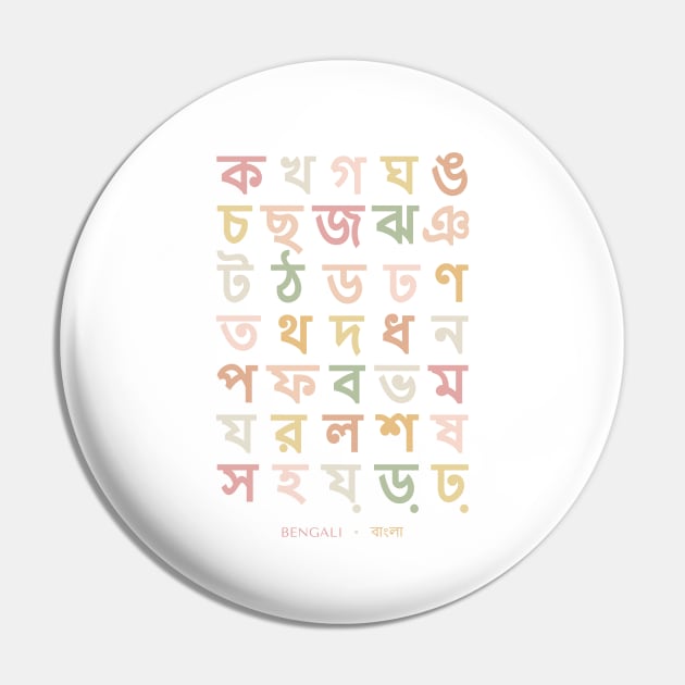 Boho Bengali Alphabet Chart, Bangla Language Chart Pin by typelab