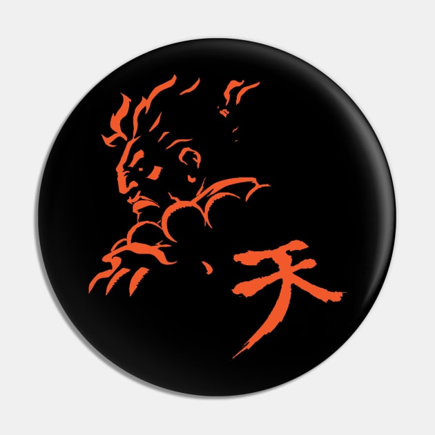 Akuma Pin by horrorshirt