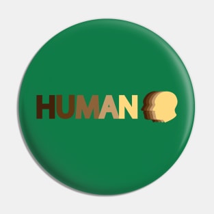 Human being human typography design Pin