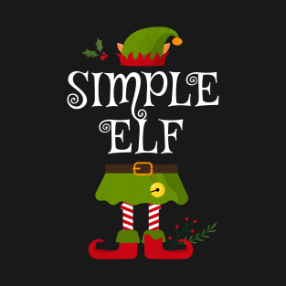 Simple Elf Shirt , Family Matching Group Christmas Shirt, Matching T Shirt for Family, Family Reunion Shirts T-Shirt