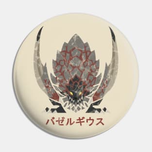 Monster Hunter World Bazelgeuse Kanji Icon Pin