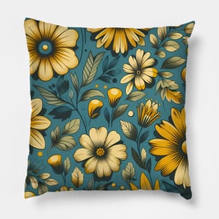 Yellow Flowers Pillow