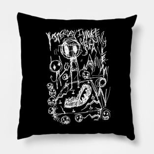 Everything in its Right Place Illustrated Lyrics Pillow