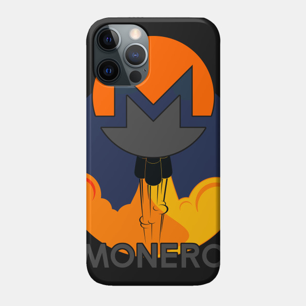 Rocket to The Moon : Monero Edition - Monero - Phone Case