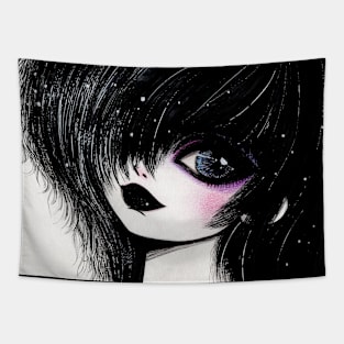 Cute Goth Girl Tapestry