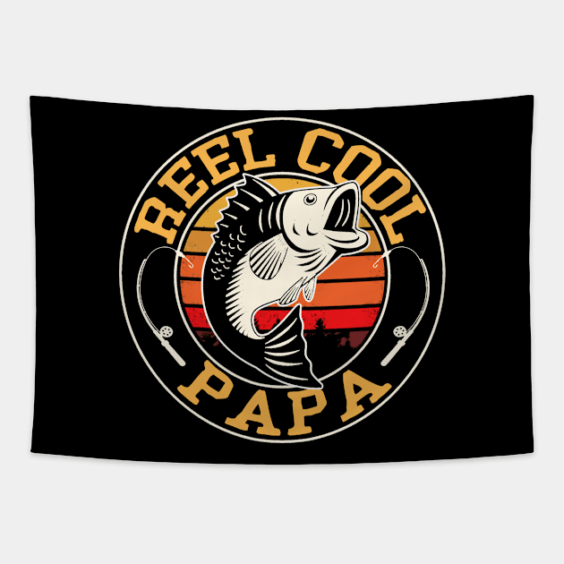 reel cool papa Tapestry by Leosit