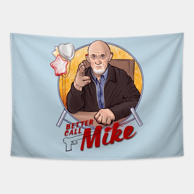 Better Call Mike - A Mike Ehrmantraut Tribute Tapestry by kgullholmen