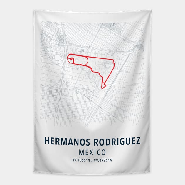 hermanos rodriguez simple track Tapestry by boy cartograph