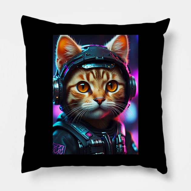 Cute kitty Pillow by SALOX