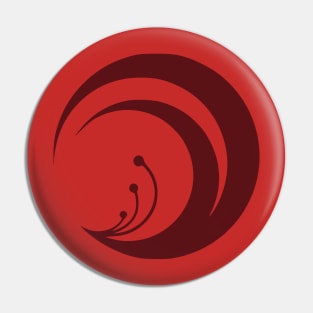 [Pocket Size] Lycoris Recoil Chisato Nishikigi Red Logo Pin