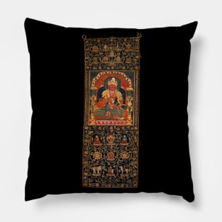 God of Fire, Agni, of the Medicine Buddha Mandala Pillow