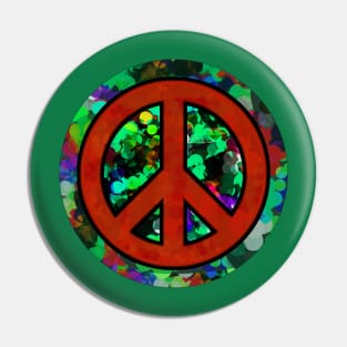 Colorful Peace Pin