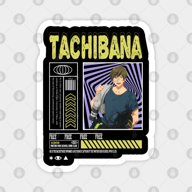 Makoto Tachibana free Magnet by AssoDesign