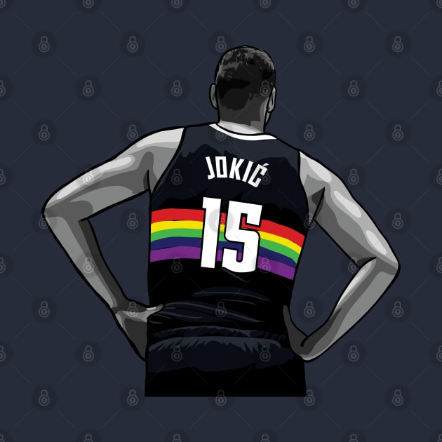 Nikola Jokic Vector Standing by qiangdade