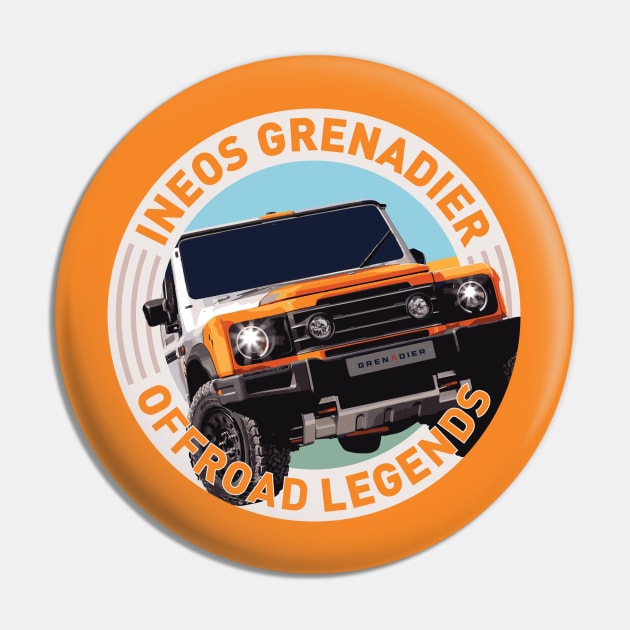 4x4 Offroad Legends:  Ineos Grenadier (Scottish white/orange) Pin by OFFROAD-DESIGNS