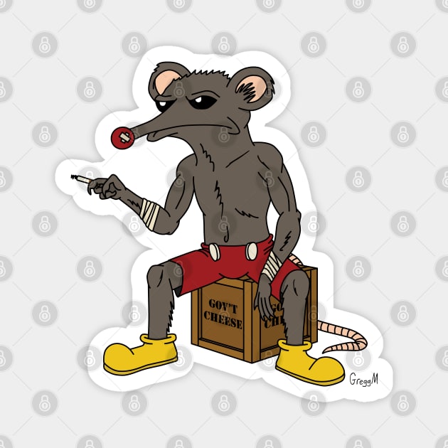 Rudy da Rat Magnet by Gregg.M_Art