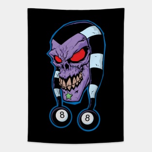 8 ball jester Tapestry