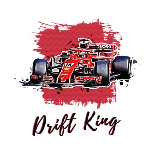 Formula 1 Race Car-Drift King T-Shirt