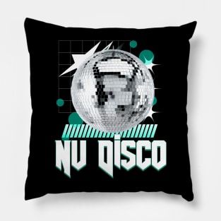 NU DISCO - ball (blue) Pillow