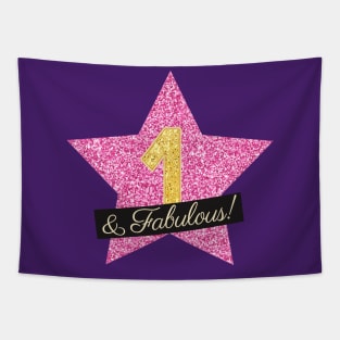 1st Birthday Gifts Women Fabulous - Pink Gold Tapestry