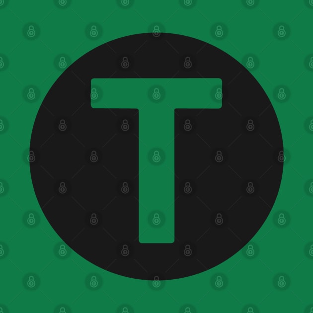 letter t green by persa