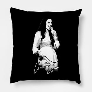 Loretta Lynn / 70s Style Country Fan Design Pillow