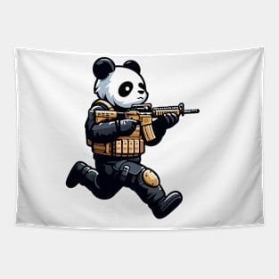 Tactical Panda Tapestry