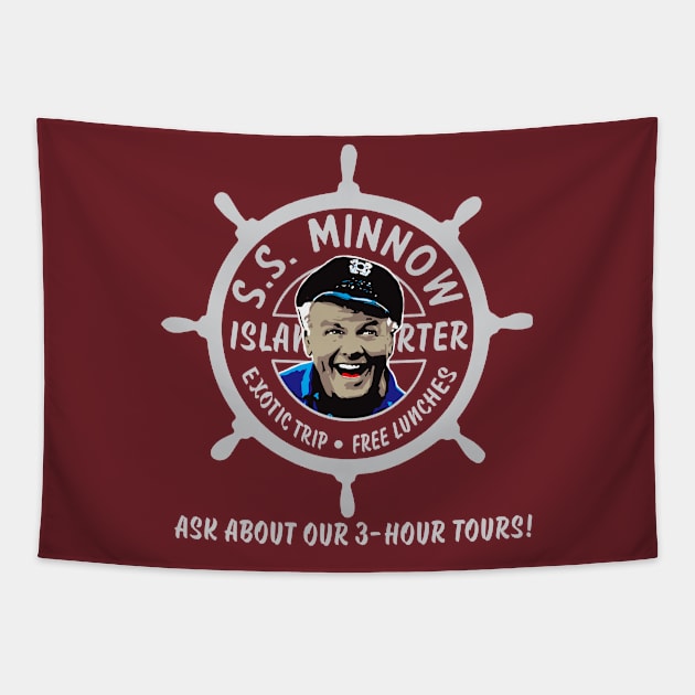 S.S. Minnow with Skipper Tapestry by Alema Art