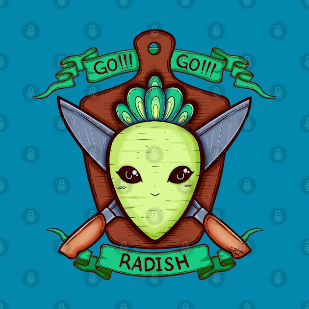 Radish and Knife Coat of Arms by zarya_kiqo