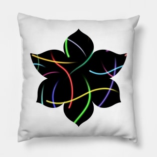 Shining Screensaver Streaks Pillow