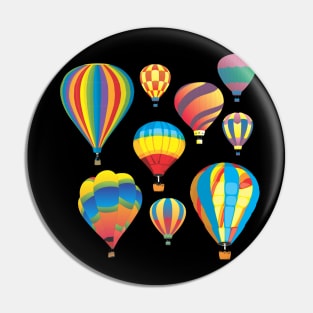 Hot Air Balloon Ballooning T-Shirt Pin